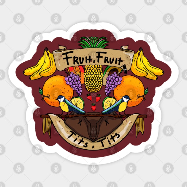 Fruit Fruit Sticker by SallySparrow